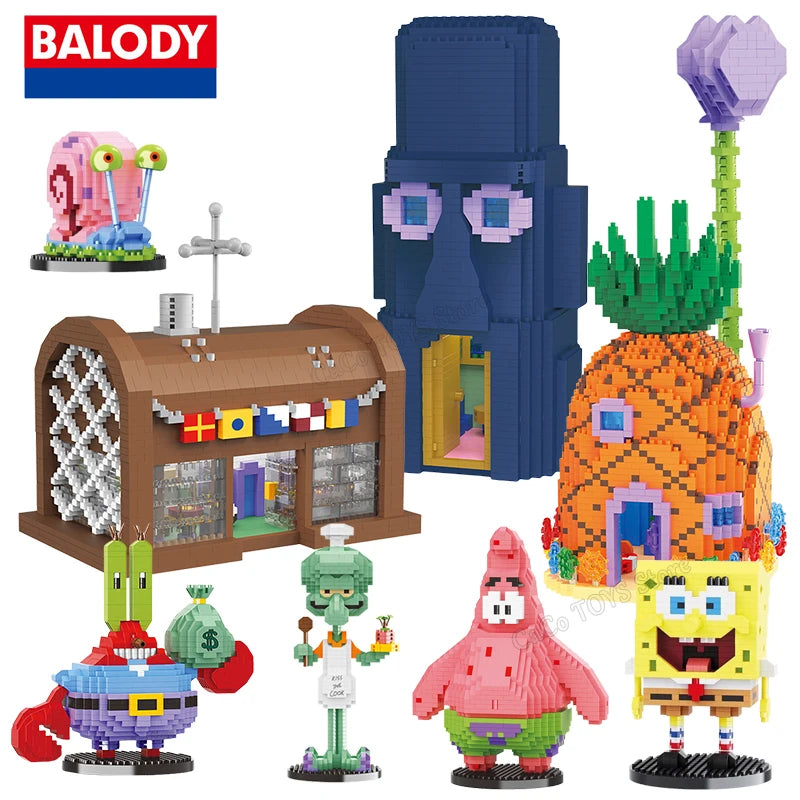 SpongeBob Characters Building Blocks Collectibles! 🧽