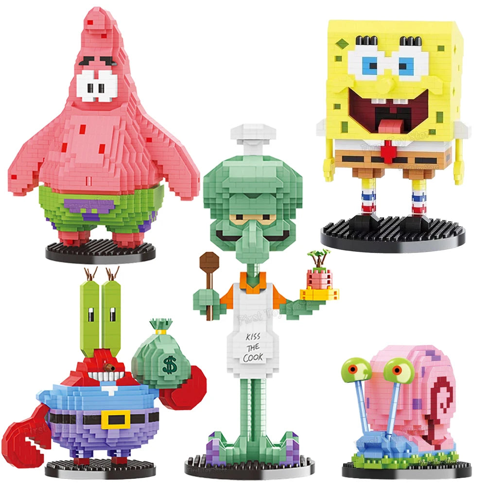 SpongeBob Characters Building Blocks Collectibles! 🧽